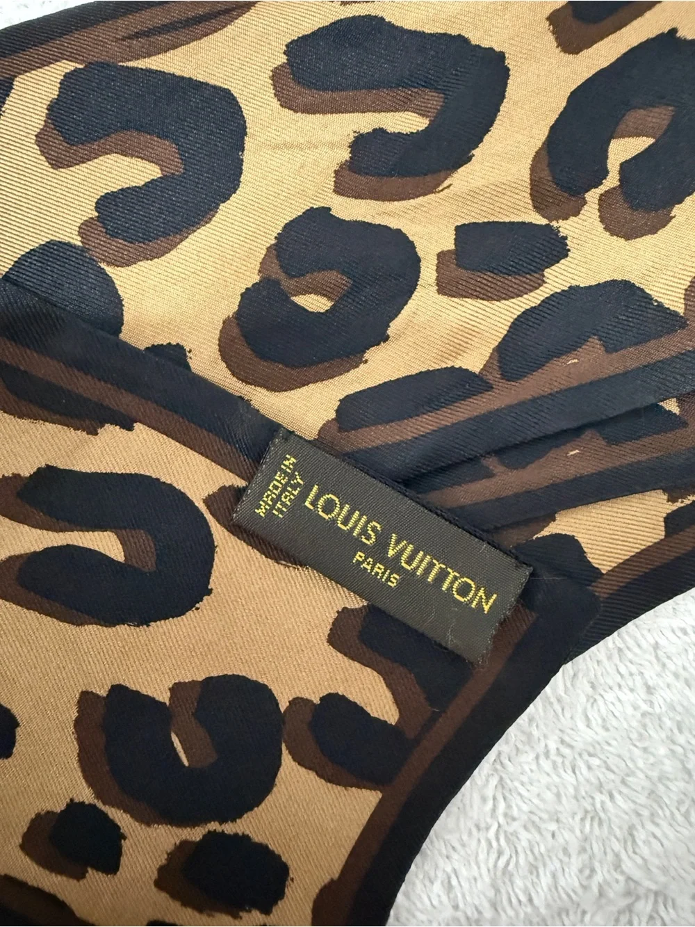 Louis Vuitton x Stephen Sprouse Leopard Print Bandeau Scarf